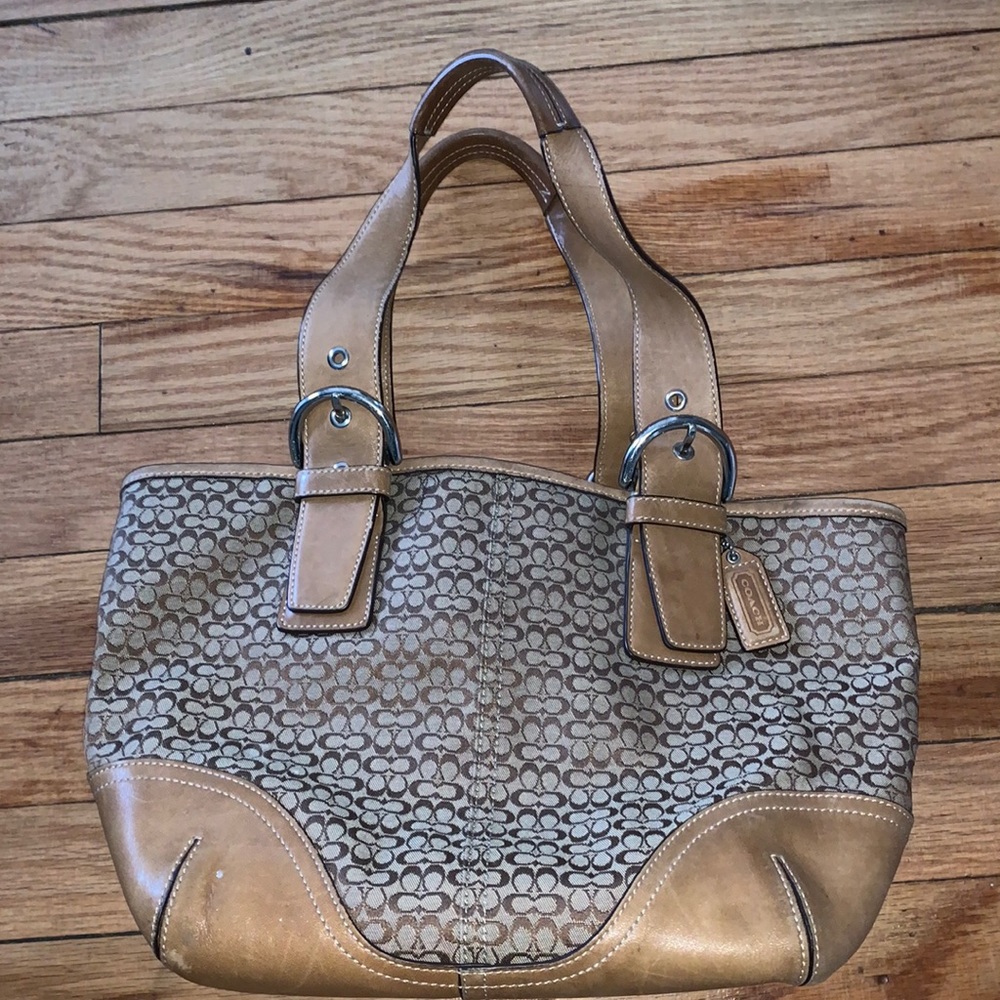 Coach vintage leather handbag
